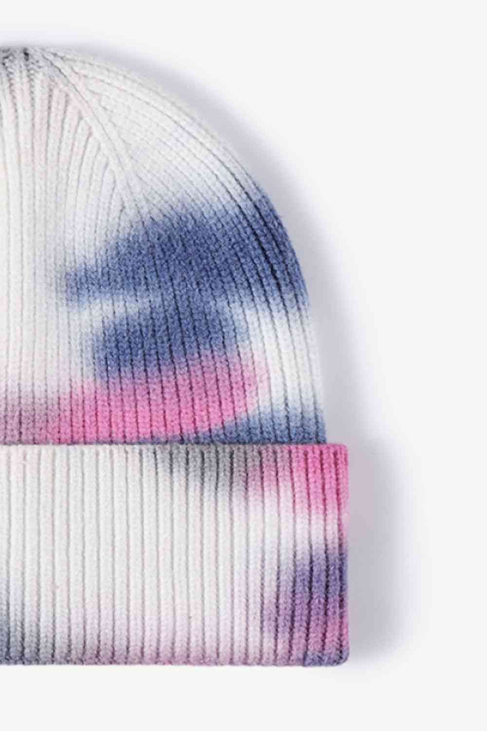 Tie-Dye Cuffed Knit Beanie - TRENDMELO