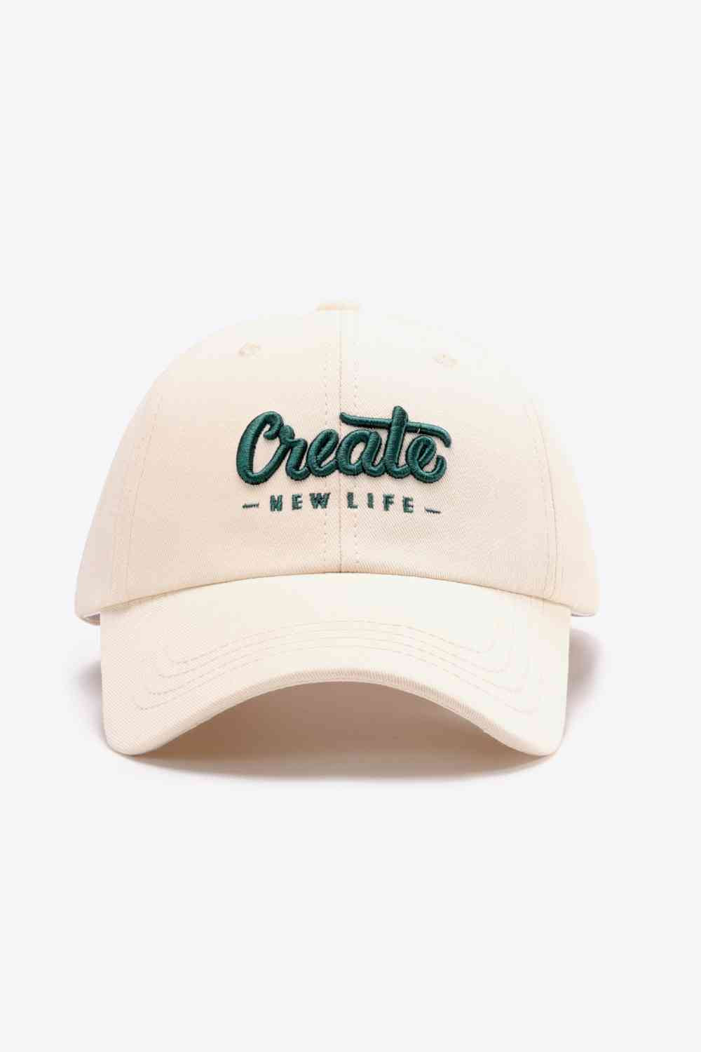 CREATE NEW LIFE Adjustable Cotton Baseball Cap - TRENDMELO