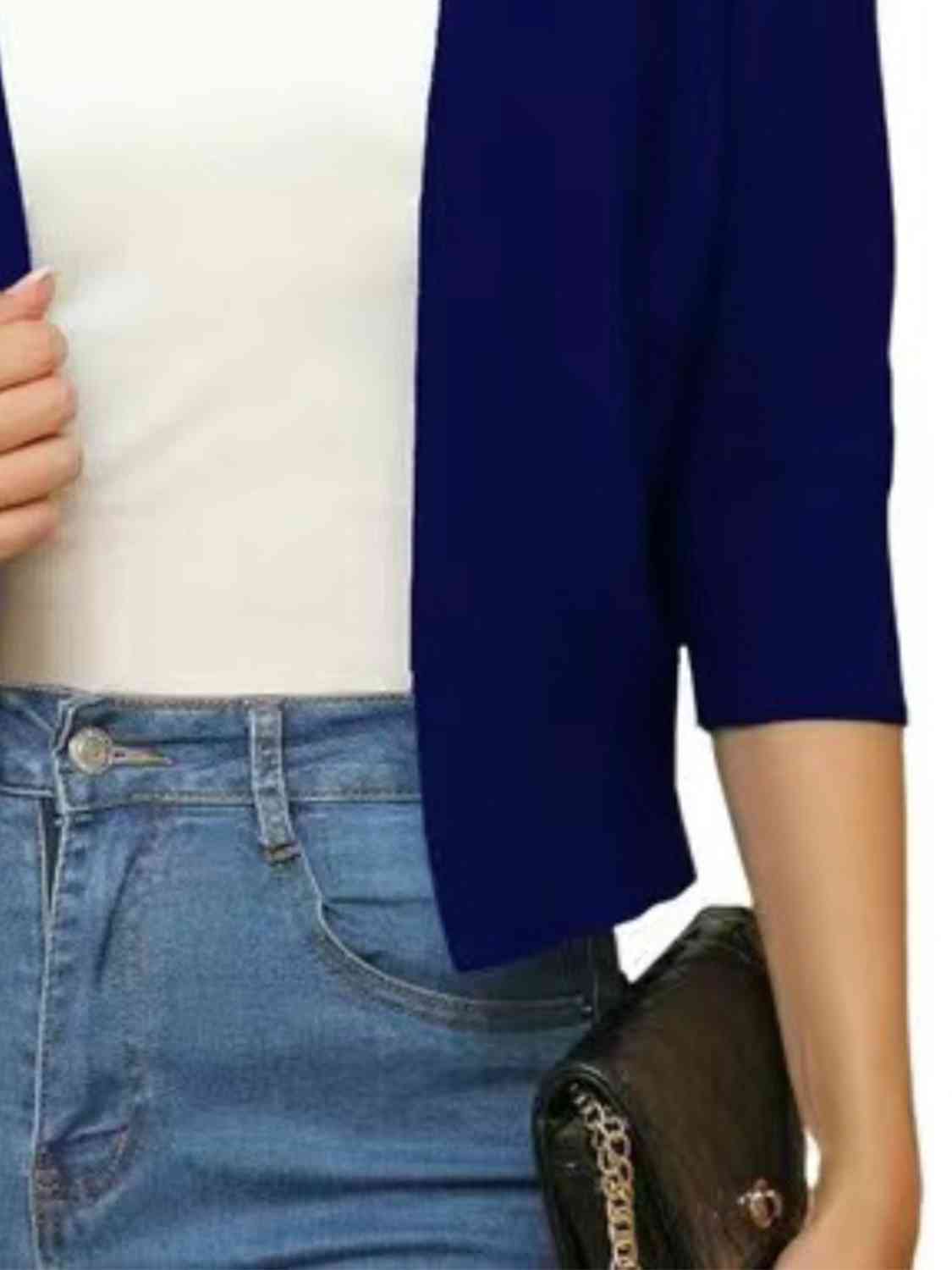 Open Front Cardigan - TRENDMELO