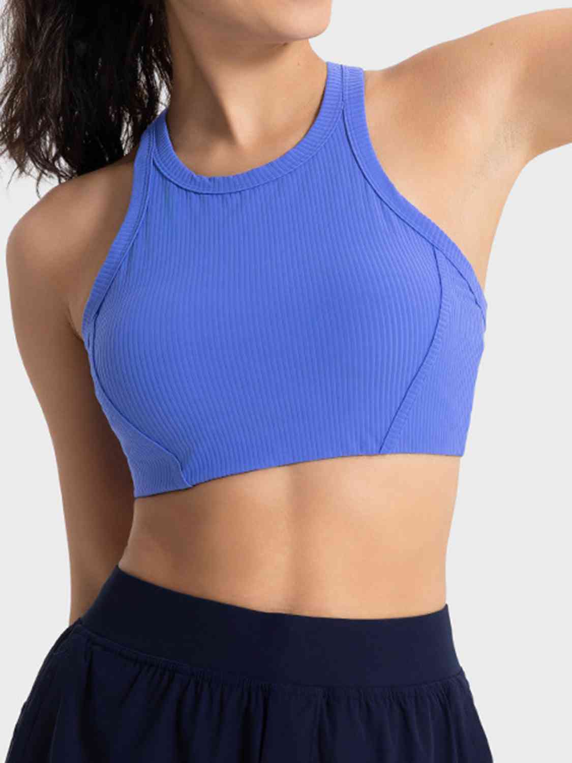 Wide Strap Cropped Sport Tank - TRENDMELO