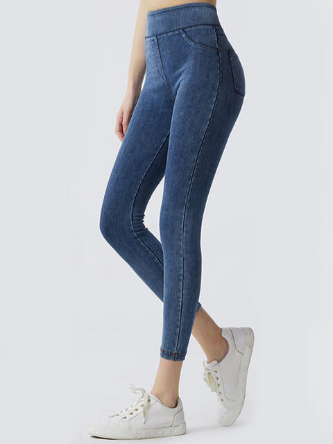 Wide Waistband Sports Leggings - TRENDMELO