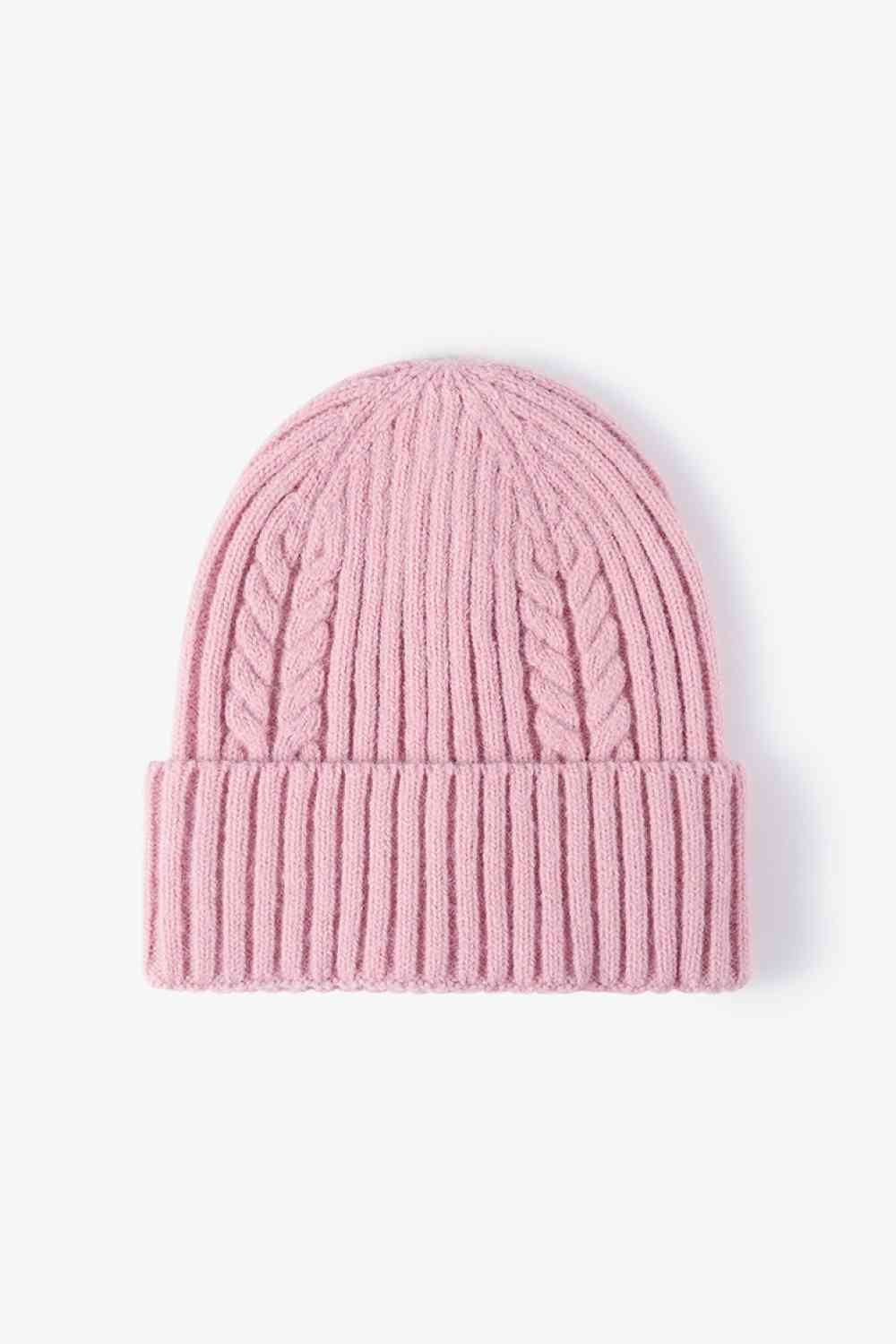 Cable-Knit Cuff Beanie - TRENDMELO