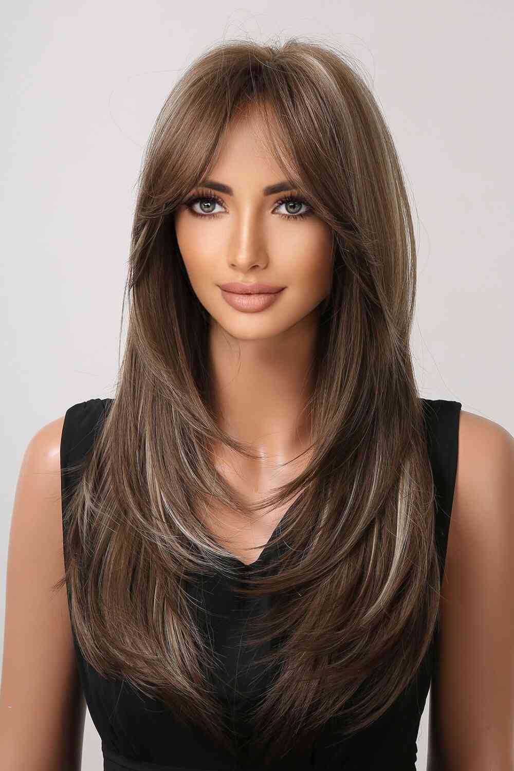 13*1" Full-Machine Wigs Synthetic Long Straight 22" - TRENDMELO