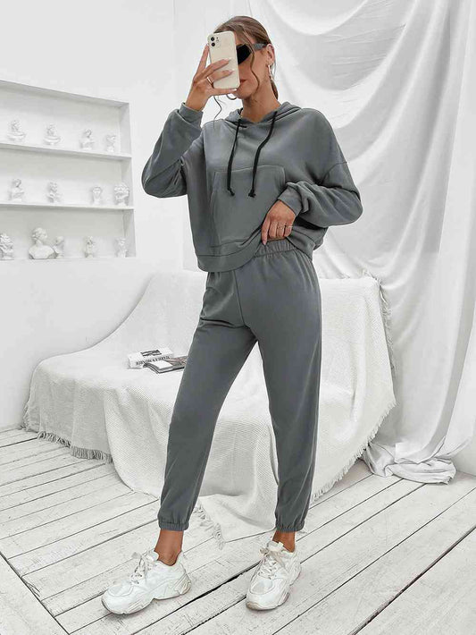 Sports Hoodie and Joggers Set - TRENDMELO