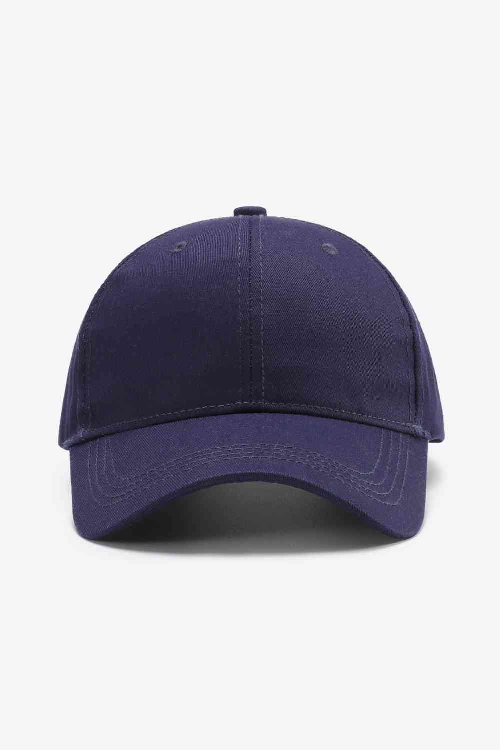 Plain Adjustable Cotton Baseball Cap - TRENDMELO