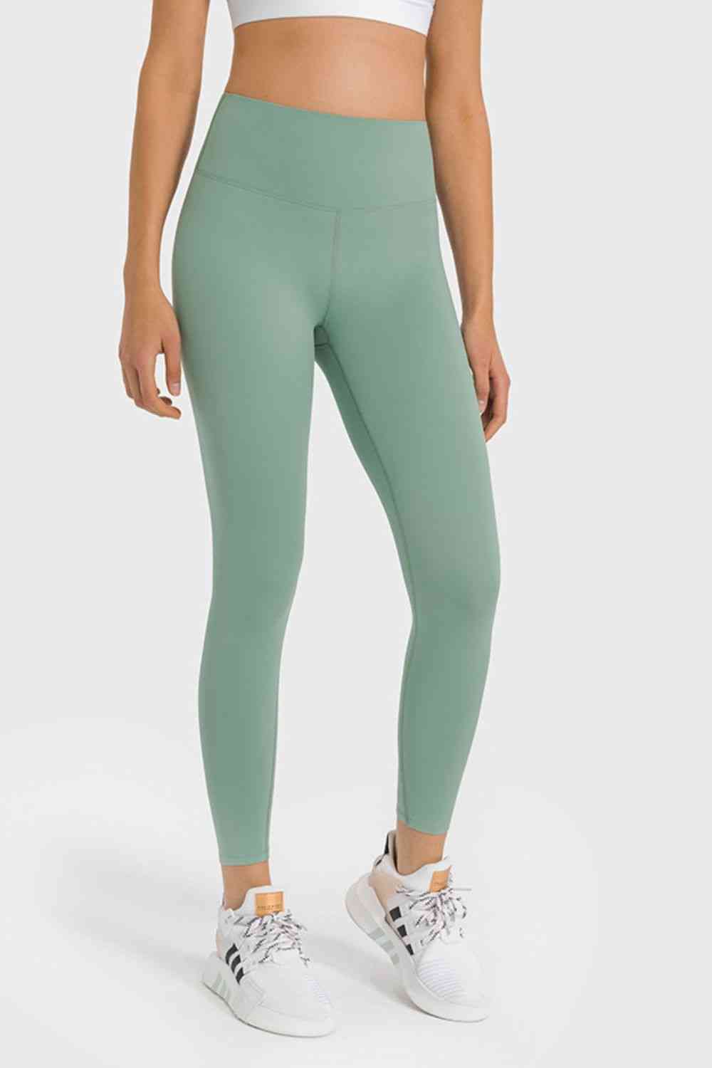 High Waist Ankle-Length Yoga Leggings - TRENDMELO