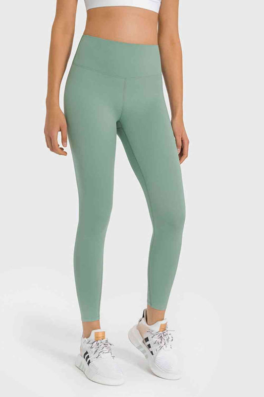 High Waist Ankle-Length Yoga Leggings - TRENDMELO