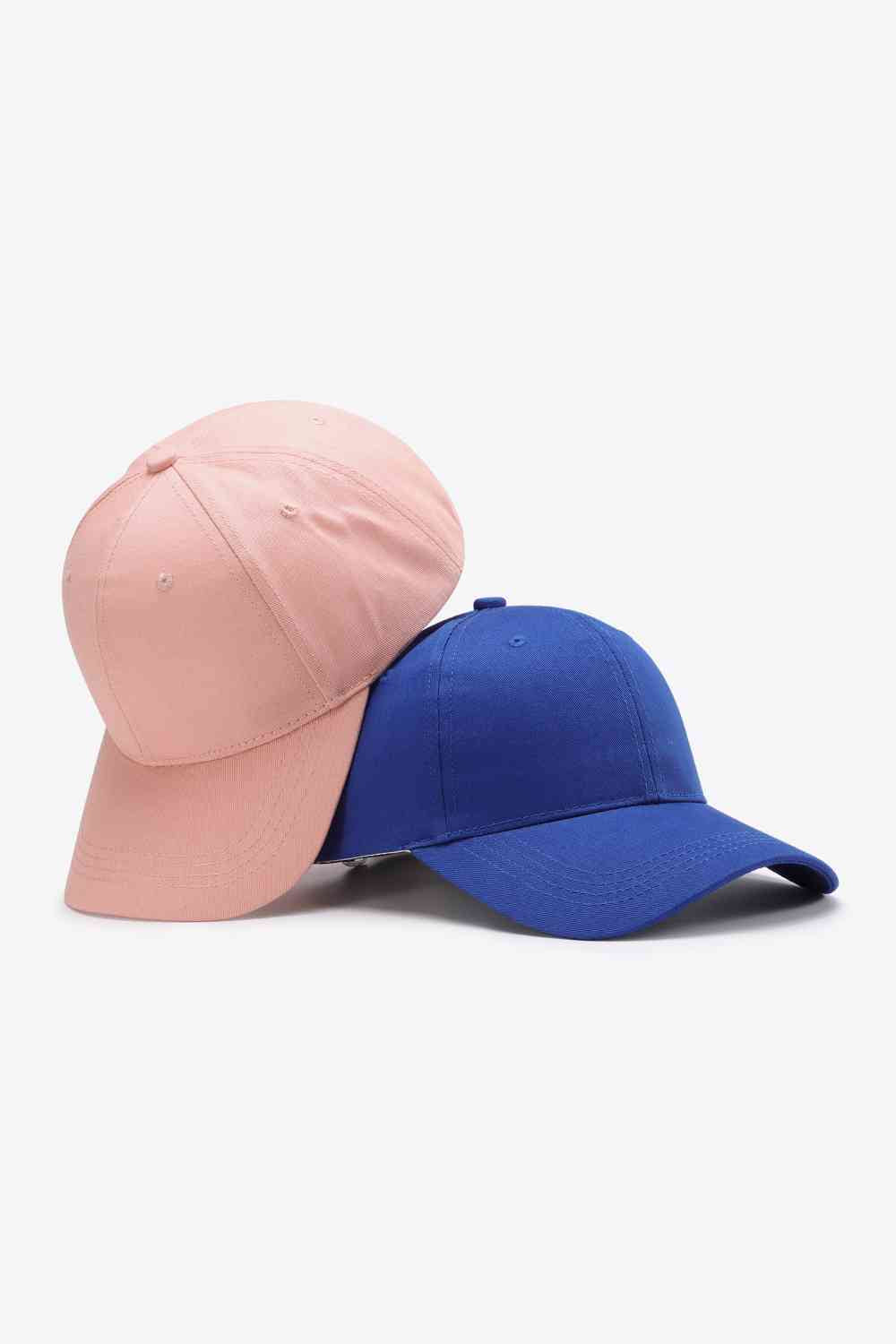 Plain Adjustable Cotton Baseball Cap - TRENDMELO