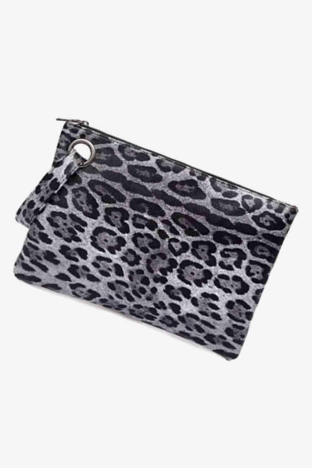 Leopard PU Leather Clutch - TRENDMELO