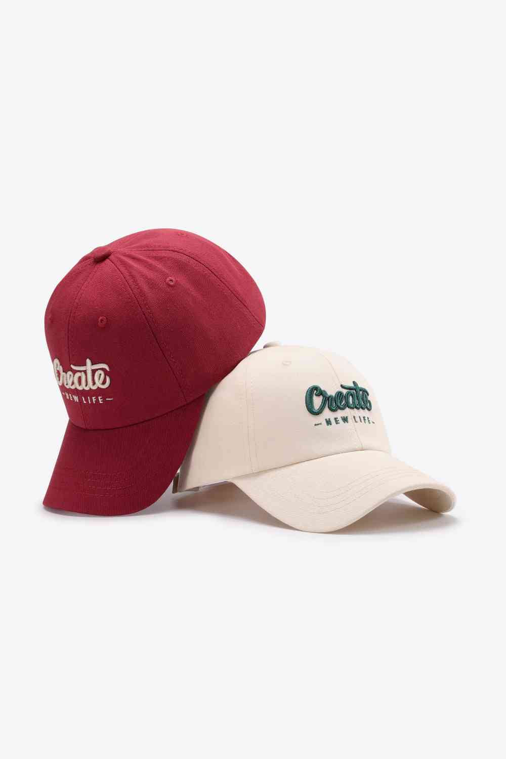 CREATE NEW LIFE Adjustable Cotton Baseball Cap - TRENDMELO