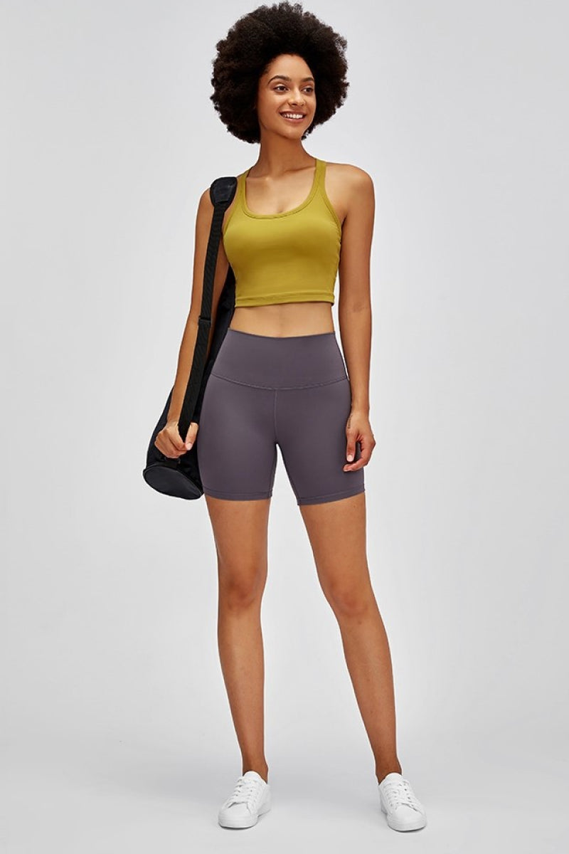 High Waist Training Shorts - TRENDMELO