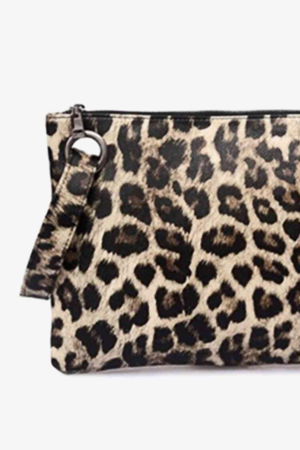 Leopard PU Leather Clutch - TRENDMELO