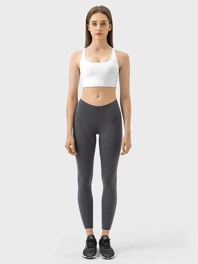 Mid-Rise Waist Active Pants - TRENDMELO