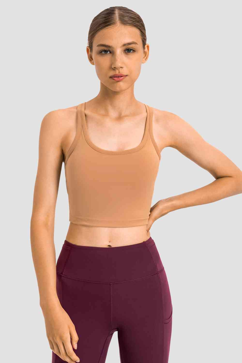 Racerback Sports Bra - TRENDMELO