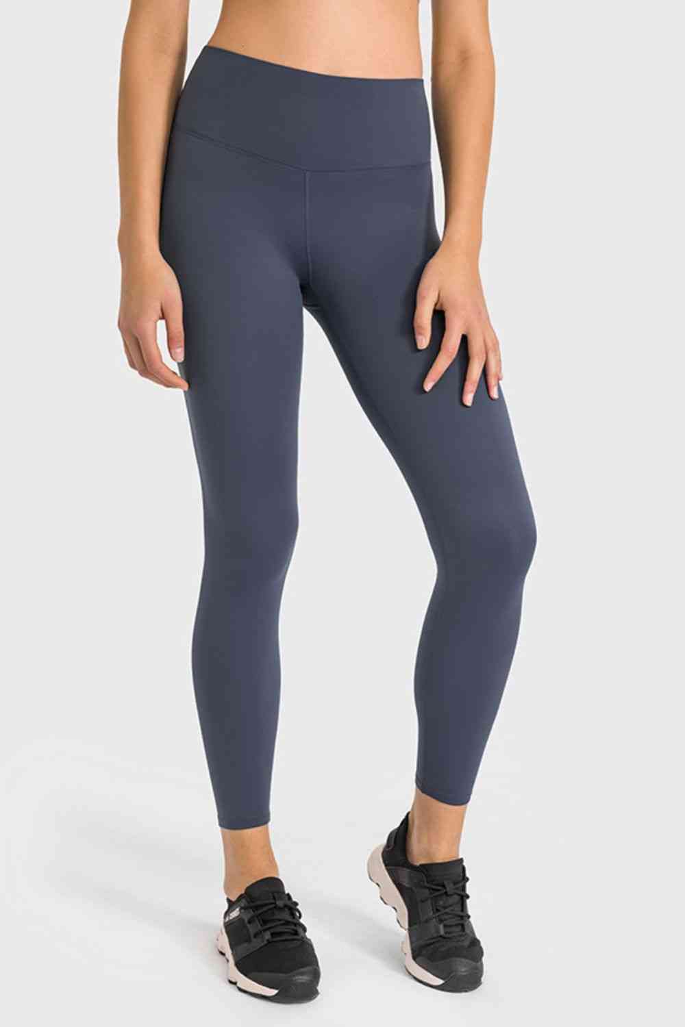 High Waist Ankle-Length Yoga Leggings - TRENDMELO