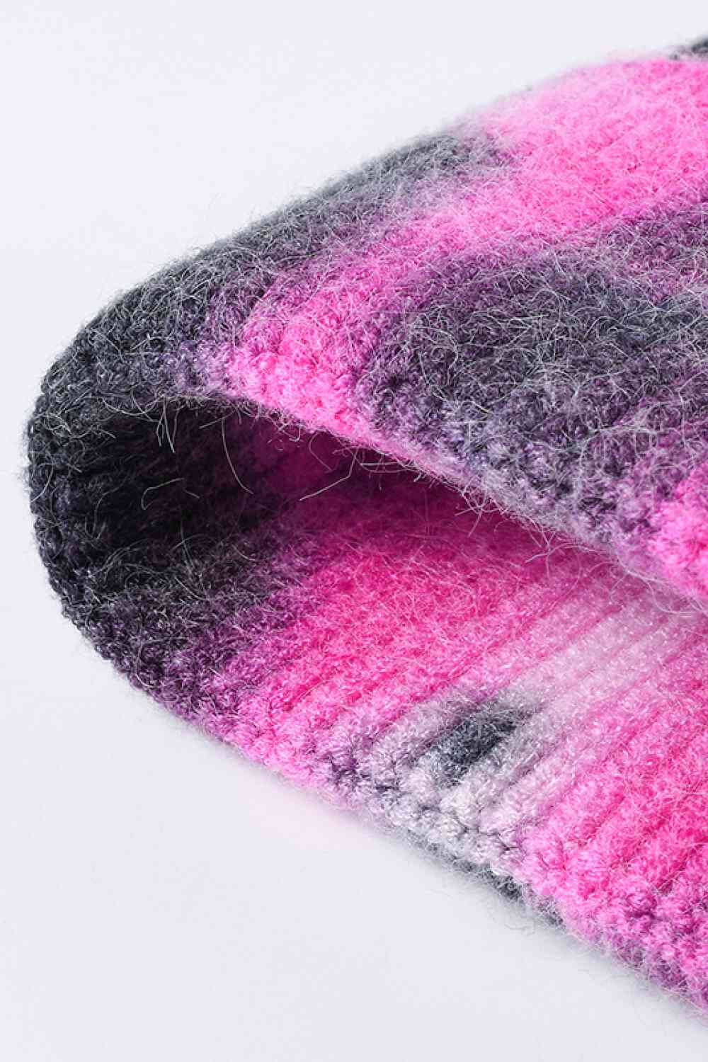 Tie-Dye Cuffed Knit Beanie - TRENDMELO