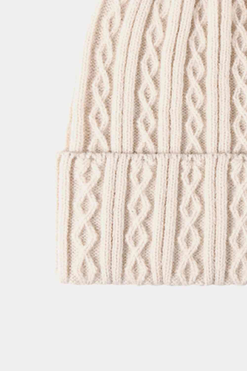 Mixed Knit Cuff Beanie - TRENDMELO