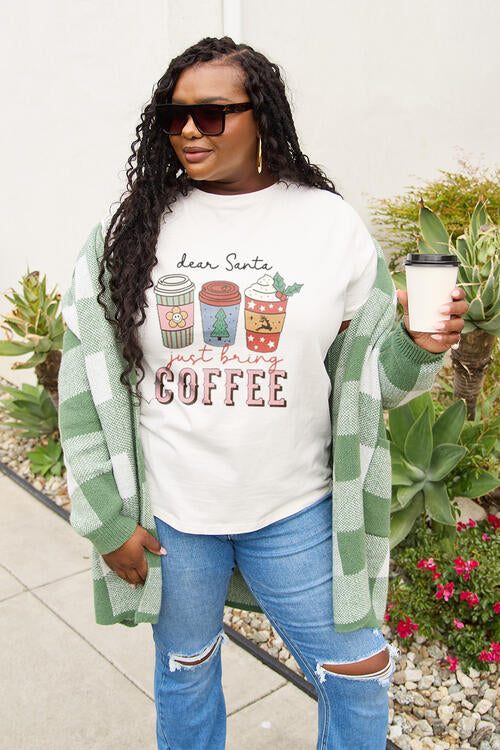 Simply Love Full Size COFFEE Graphic Short Sleeve T-Shirt - TRENDMELO