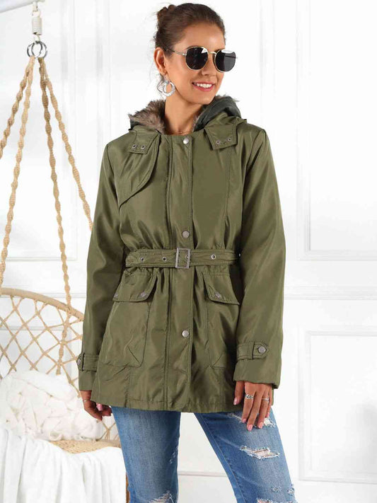 Full Size Hooded Jacket with Detachable Liner (Three-Way Wear) - TRENDMELO