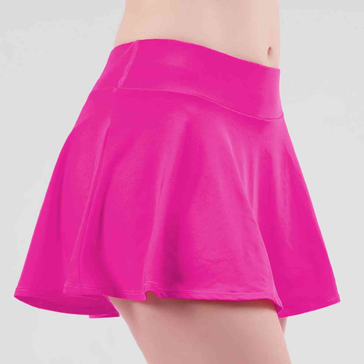 Wide Waistband Sports Skort - TRENDMELO