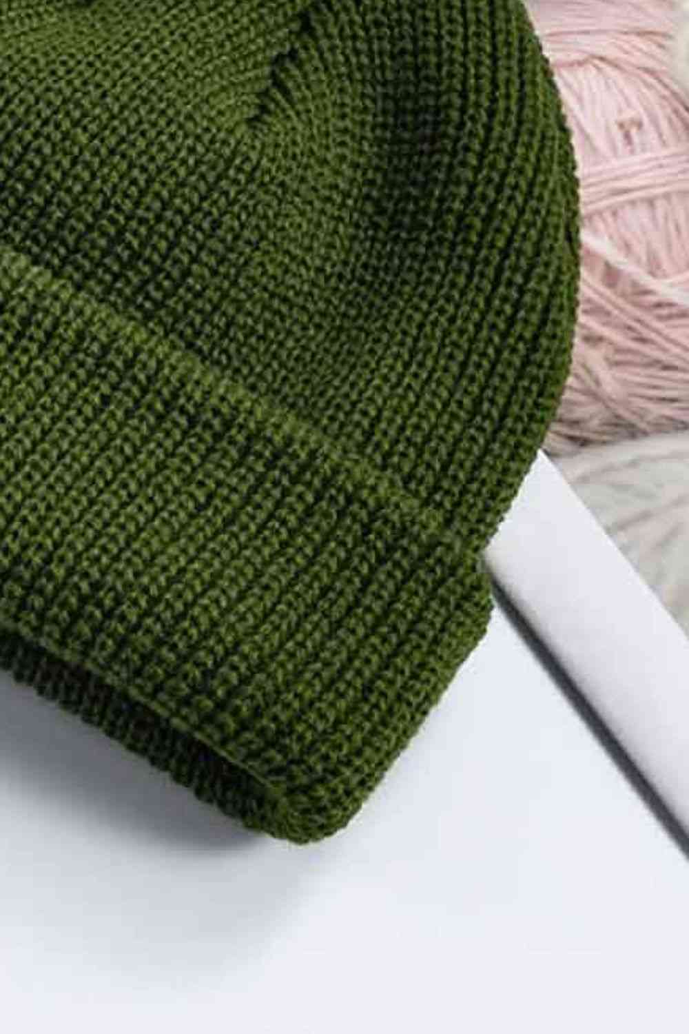 Cozy Rib-Knit Cuff Beanie - TRENDMELO