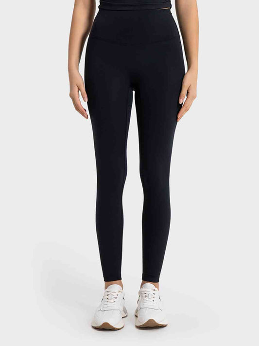 Wide Waistband Sports Leggings - TRENDMELO